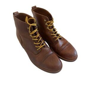 J. Crew Kenton Leather Lace Up Boots 11
